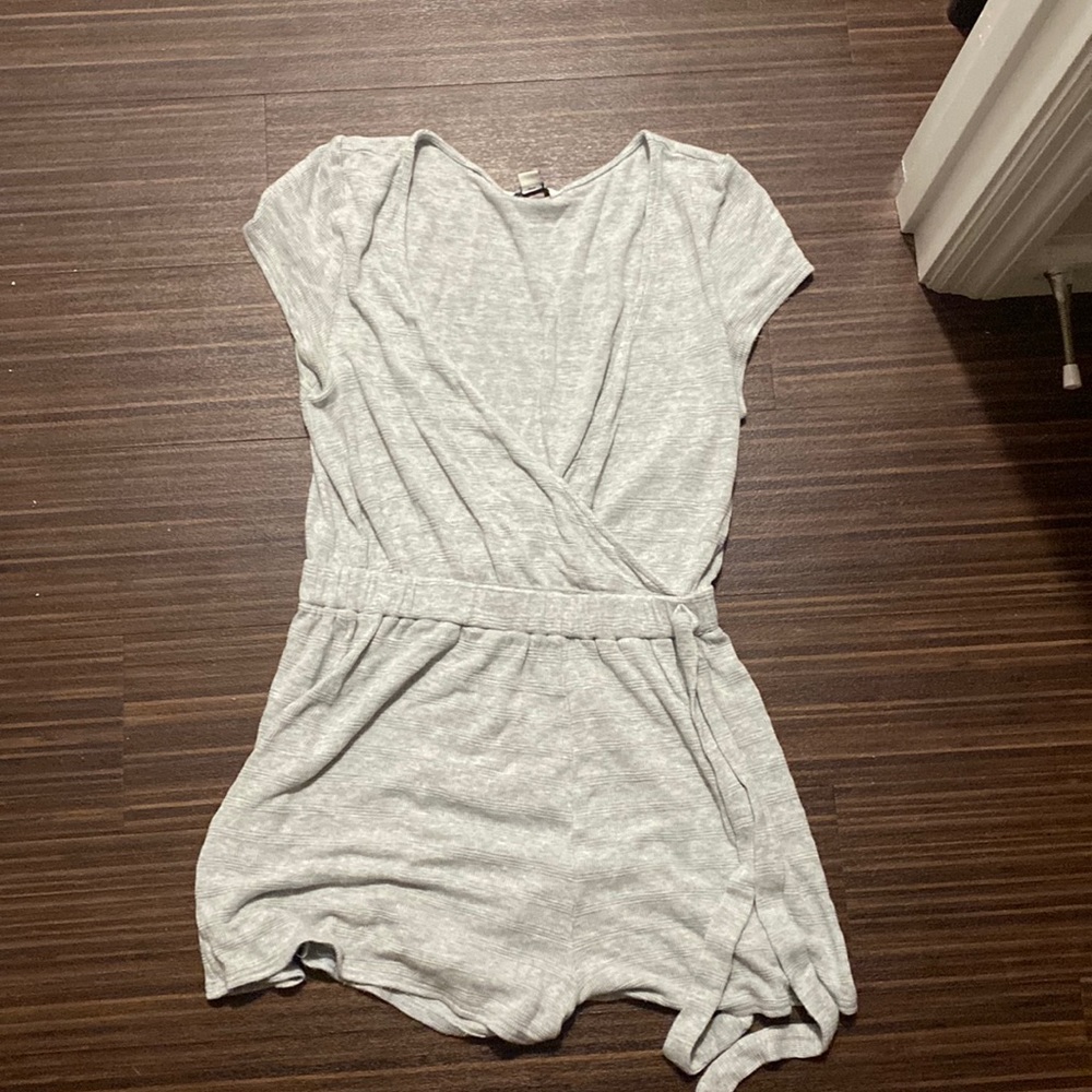 Grey romper/ cover up size small